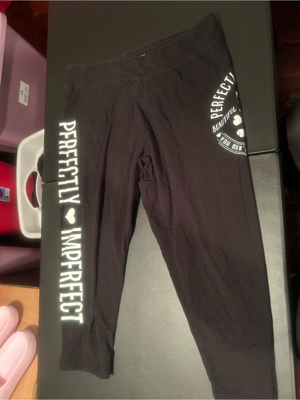 Beautiful disaster  "Perfectly Imperfect" leggings 1x